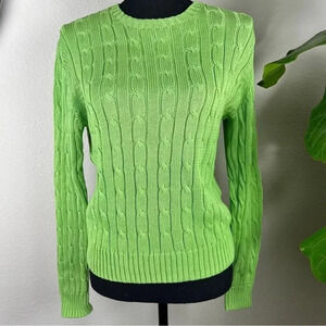 Brooks Brothers Women’s Cable Crewneck Sweater world's finest Supima Cotton